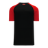 Athletic Knit V-Neck Baseball Jersey with Contrasting Shoulders (BA1375)